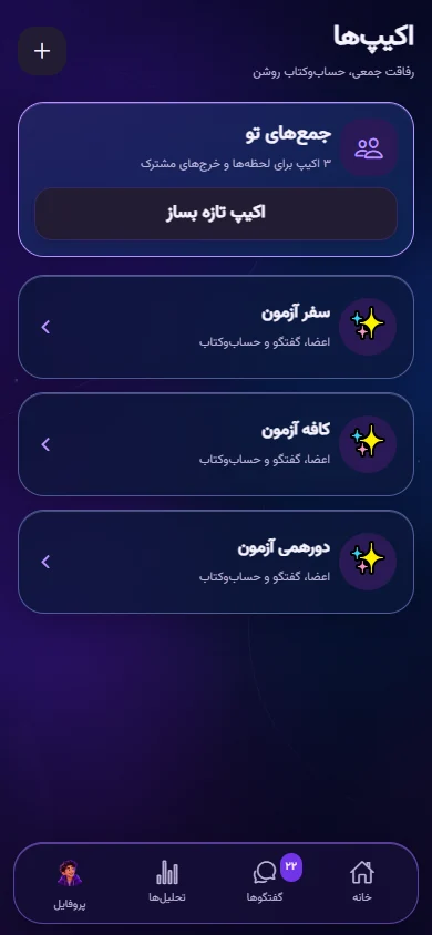 صفحه اکیپ‌های واقعی برنامه کی میده